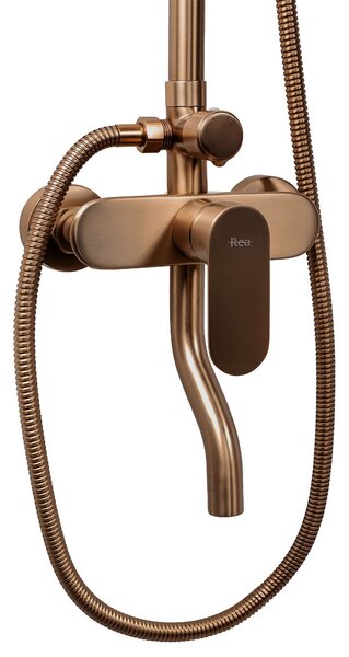 Shower set REA DROP Brush Copper