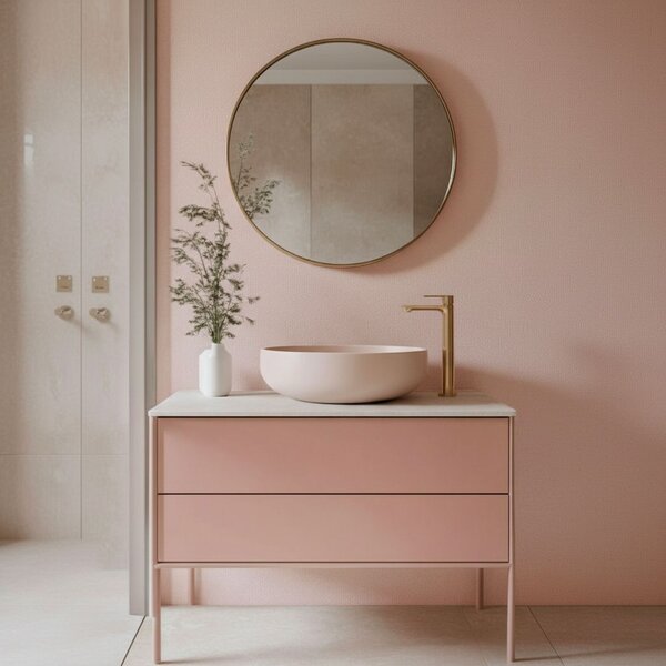 Bathroom faucet Rea Drop Brush Copper High