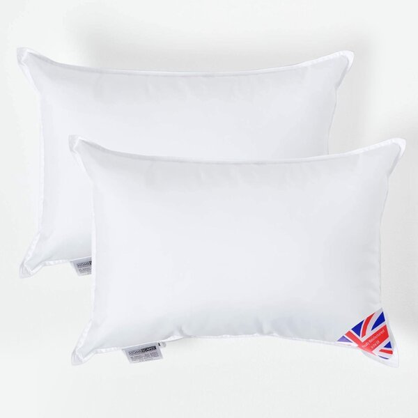 Homescapes 2 Pack Luxury Microfibre Cushion Pad Insert 30 x 40 cm 'Like Down', Hypoallergenic, Machine Washable, Best Bounce-Back, 12 x 16"