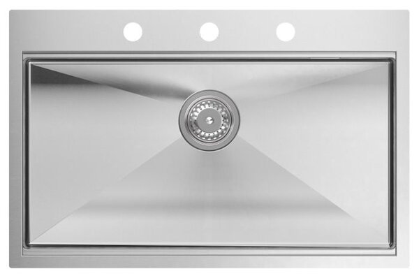 Stainless steel sink BURT 110 WORKSTATION BRUSH NICKEL