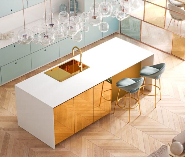 Stainless steel sink RUSSEL 111 Gold
