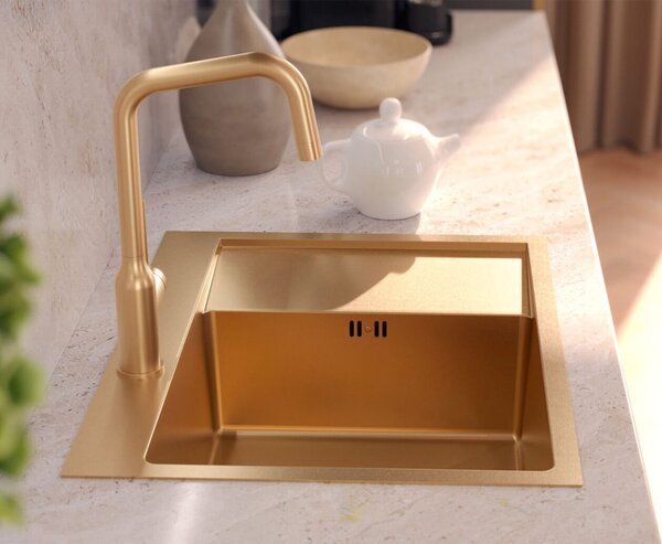 Stainless steel sink RUSSEL 116 Copper