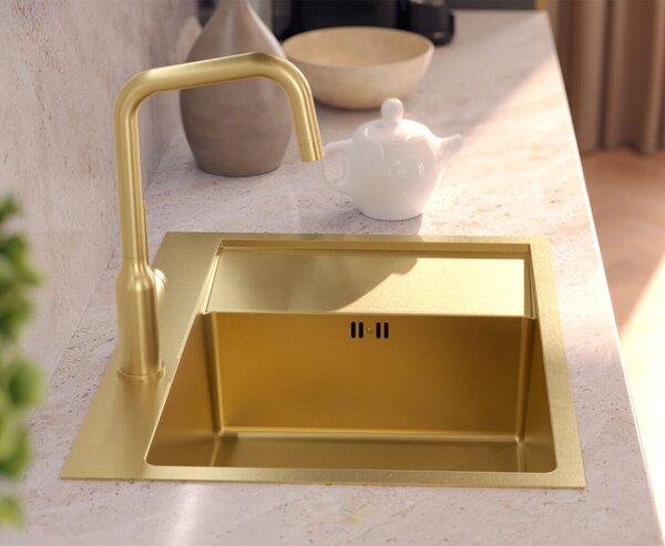 Stainless steel sink RUSSEL 116 Gold