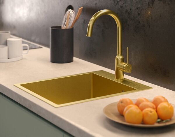 Stainless steel sink RUSSEL 90 GOLD
