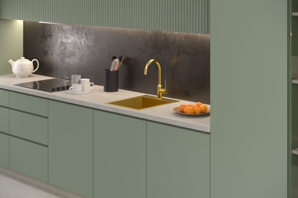 Stainless steel sink RUSSEL 90 GOLD