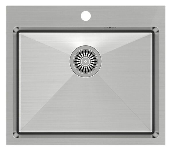 Stainless steel sink RUSSEL 110 BRUSH NICKEL