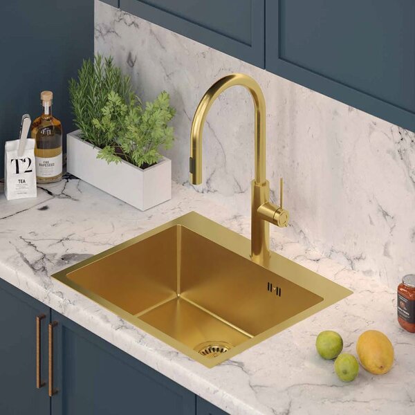 Stainless steel sink RUSSEL 110 Gold
