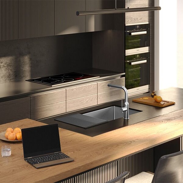 Stainless steel sink ANTHONY 80 BRUSH NICKEL