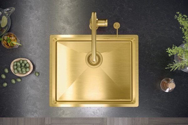 Stainless steel sink ANTHONY 60 GOLD