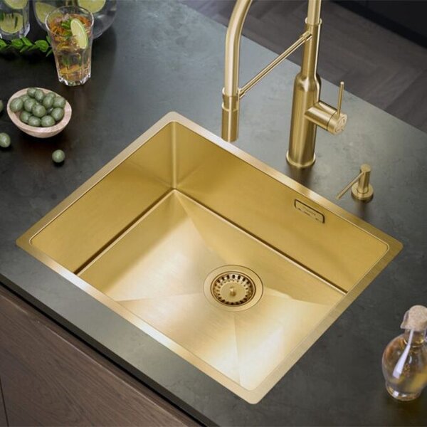 Stainless steel sink ANTHONY 60 GOLD