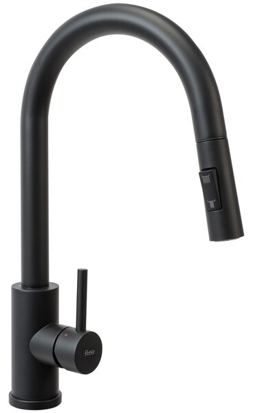 Stainless steel sink Fin Black