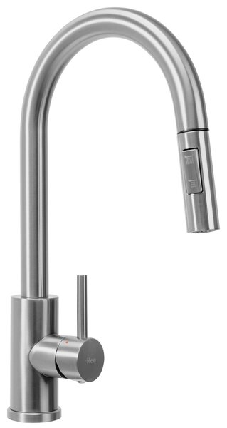 Stainless steel sink Leo 50 BRUSH NICKEL