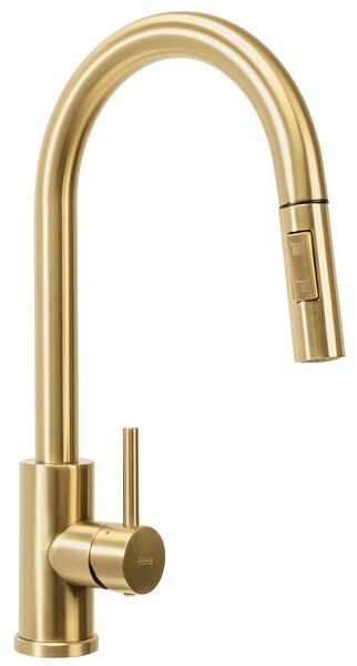 Stainless steel sink Leo 50 BRUSH GOLD