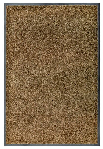 Doormat Washable Brown 60x90 cm