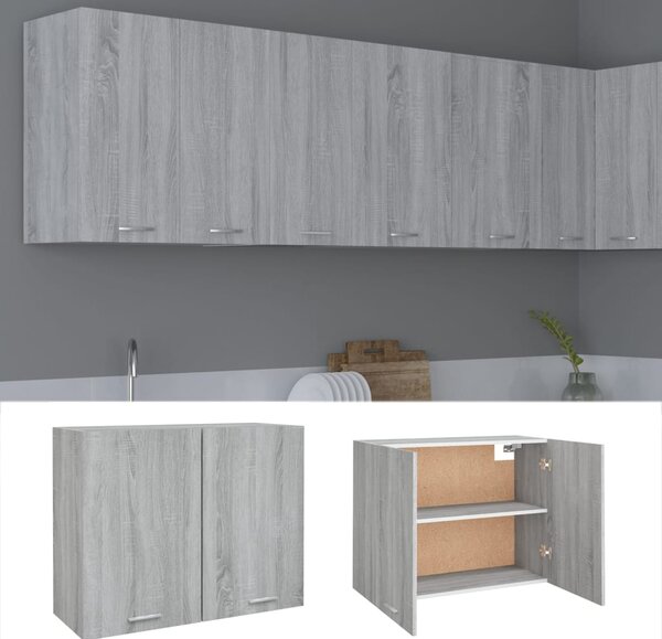 Hanging Cabinet Grey Sonoma 80x31x60 cm Engineered Wood