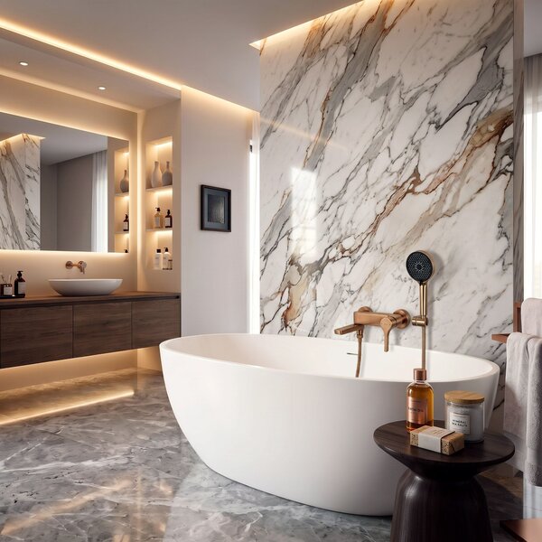 Bath faucet PREMIUM REA Maxim Brush Copper