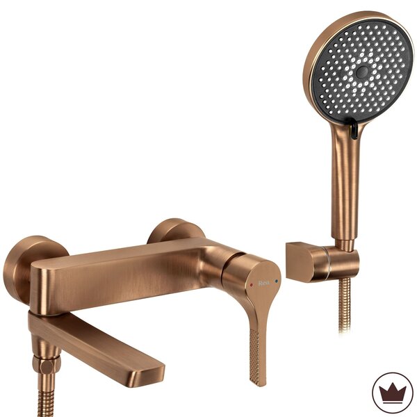 Bath faucet PREMIUM REA Maxim Brush Copper