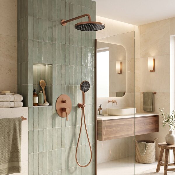 Shower system Rea Maxim Brush Copper + BOX