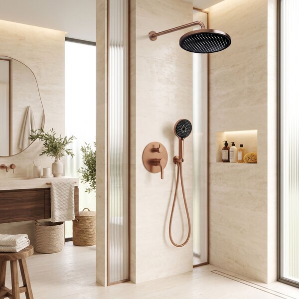 Shower system Rea Maxim Brush Copper + BOX