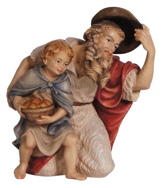 Shepherd kneeling with boy for Nativity scene - Homeland