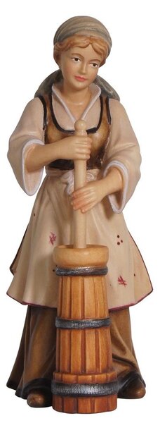 Shepherdess with butter churn for Nativity scene - Homeland