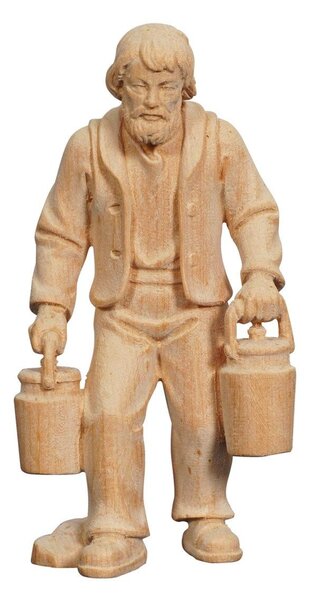 Shepherd with milk can for Nativity scene - Alpine