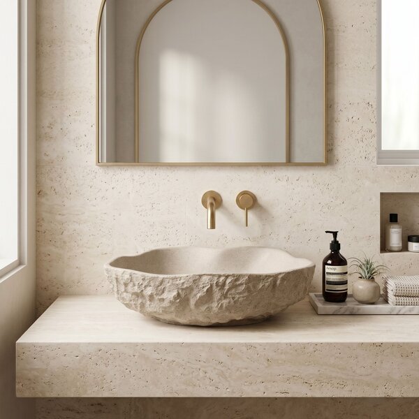 Countertop Basin Rea Isla Warm Beige