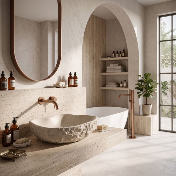 Countertop Basin Rea Isla Warm Beige