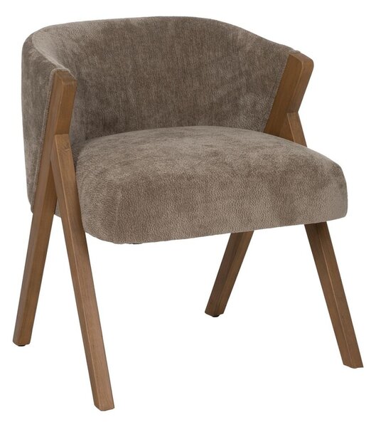 Dining Chair Polyester Wood Foam 58 x 59,5 x 68,5 cm