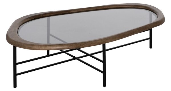 Centre Table Black Natural 120 x 69 x 33 cm