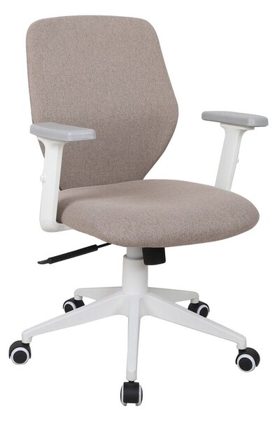 Office Chair White Taupe 63 x 59 x 94,5 cm