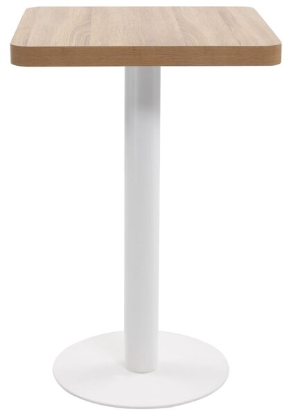 Bistro Table Light Brown 50x50 cm MDF