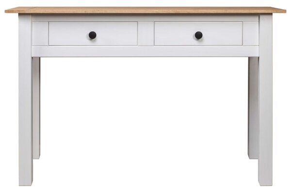 Console Table White 110x40x72 cm Solid Pine Wood Panama Range