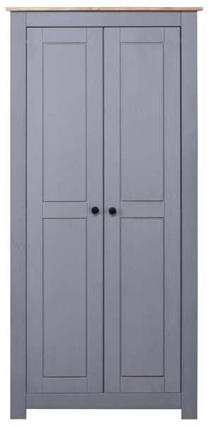 Wardrobe Grey 80x50x171.5 cm Solid Pine Panama Range