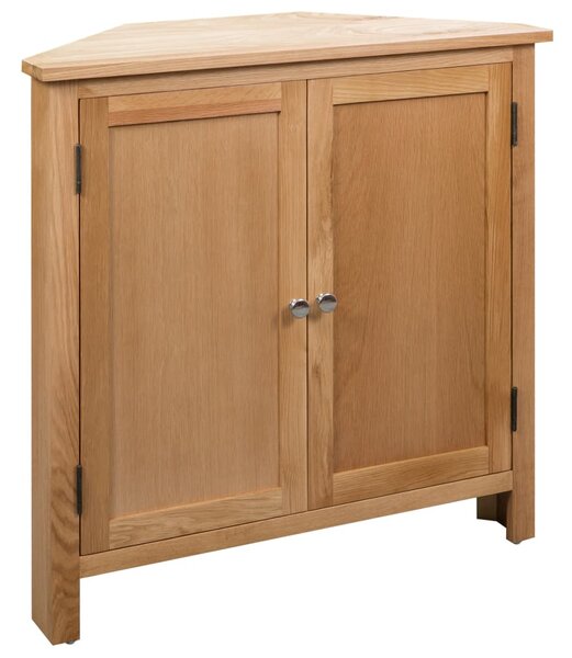 Corner Cabinet 80x33.5x78 cm Solid Oak Wood