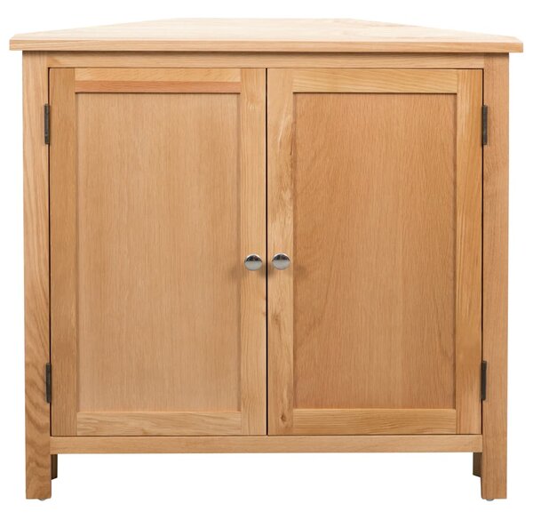 Corner Cabinet 80x33.5x78 cm Solid Oak Wood