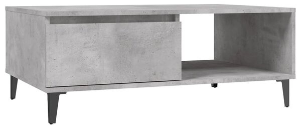 Coffee Table Concrete Grey 90x60x35 cm Engineered Wood