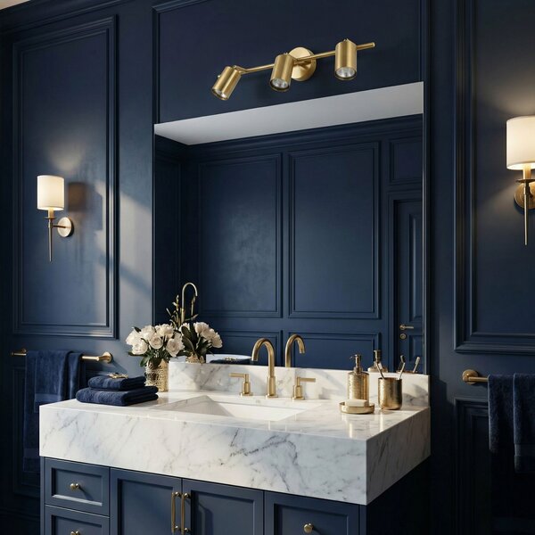 Bathroom wall sconce APP1898-3W BRUSH GOLD