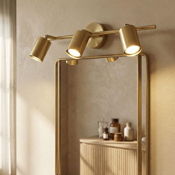 Bathroom wall sconce APP1898-3W BRUSH GOLD