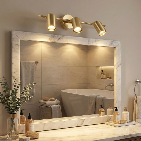 Bathroom wall sconce APP1898-3W BRUSH GOLD