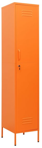 Locker Cabinet Orange 35x46x180 cm Steel