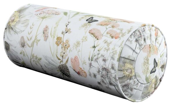 Bolster cushion with pleats