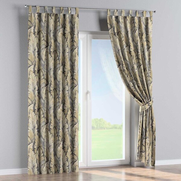 Tab top curtain