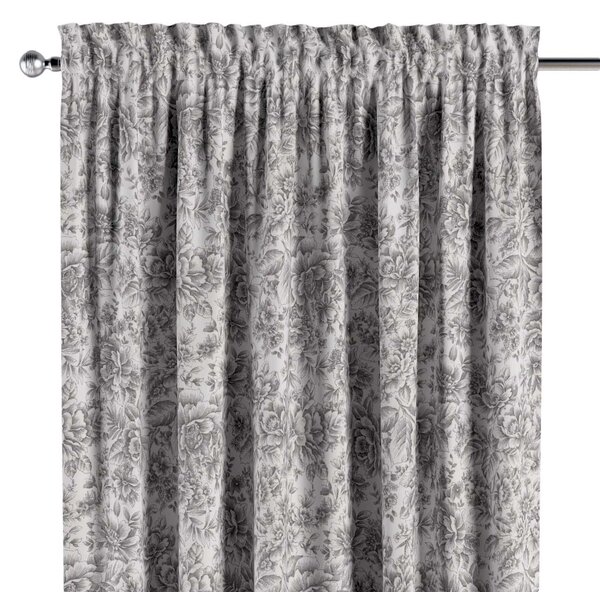 Slot and frill curtain