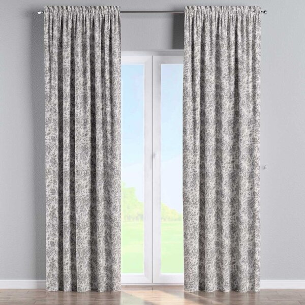 Slot and frill curtain