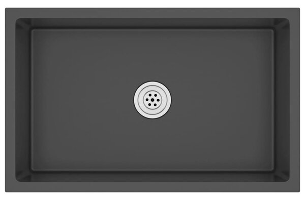 Handmade Kitchen Sink Black Stainless Steel