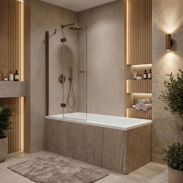 Built-in acrylic bathtub Rea Prima 150