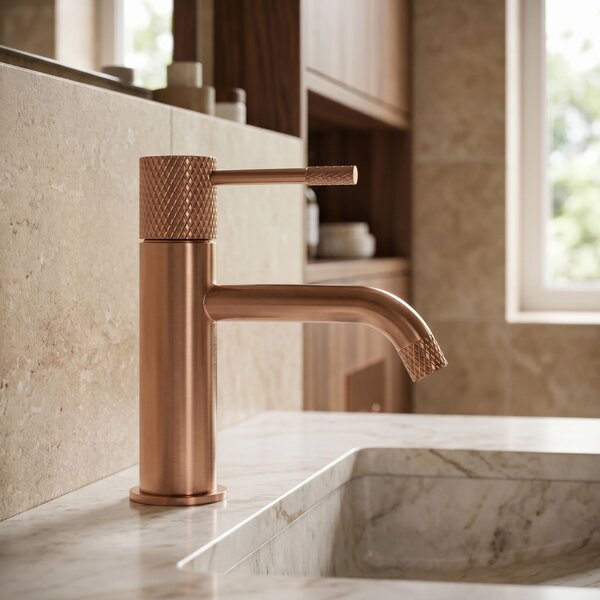 Bathroom faucet Rea Venti Brush Copper Low