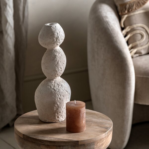 Sable Large Pebble Candle Holder Natural