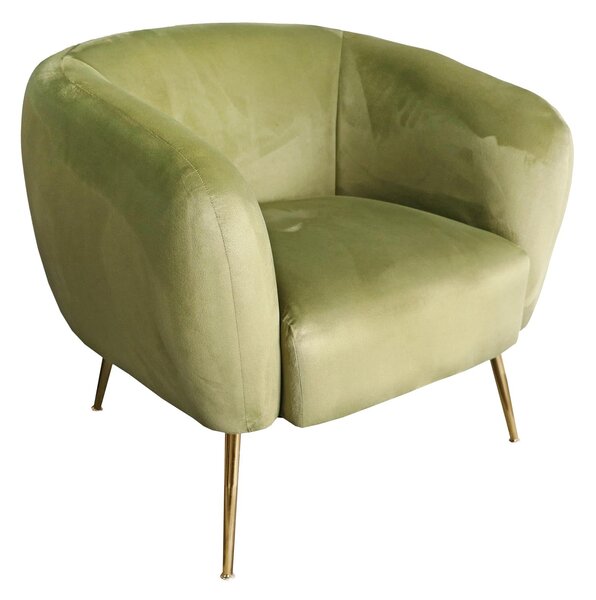 Cheryl Pink or Green Vanity Velvet Armchair Occasional Chair | Roseland